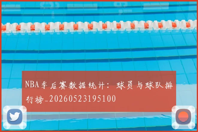 NBA季后赛数据统计：球员与球队排行榜_20260523195100